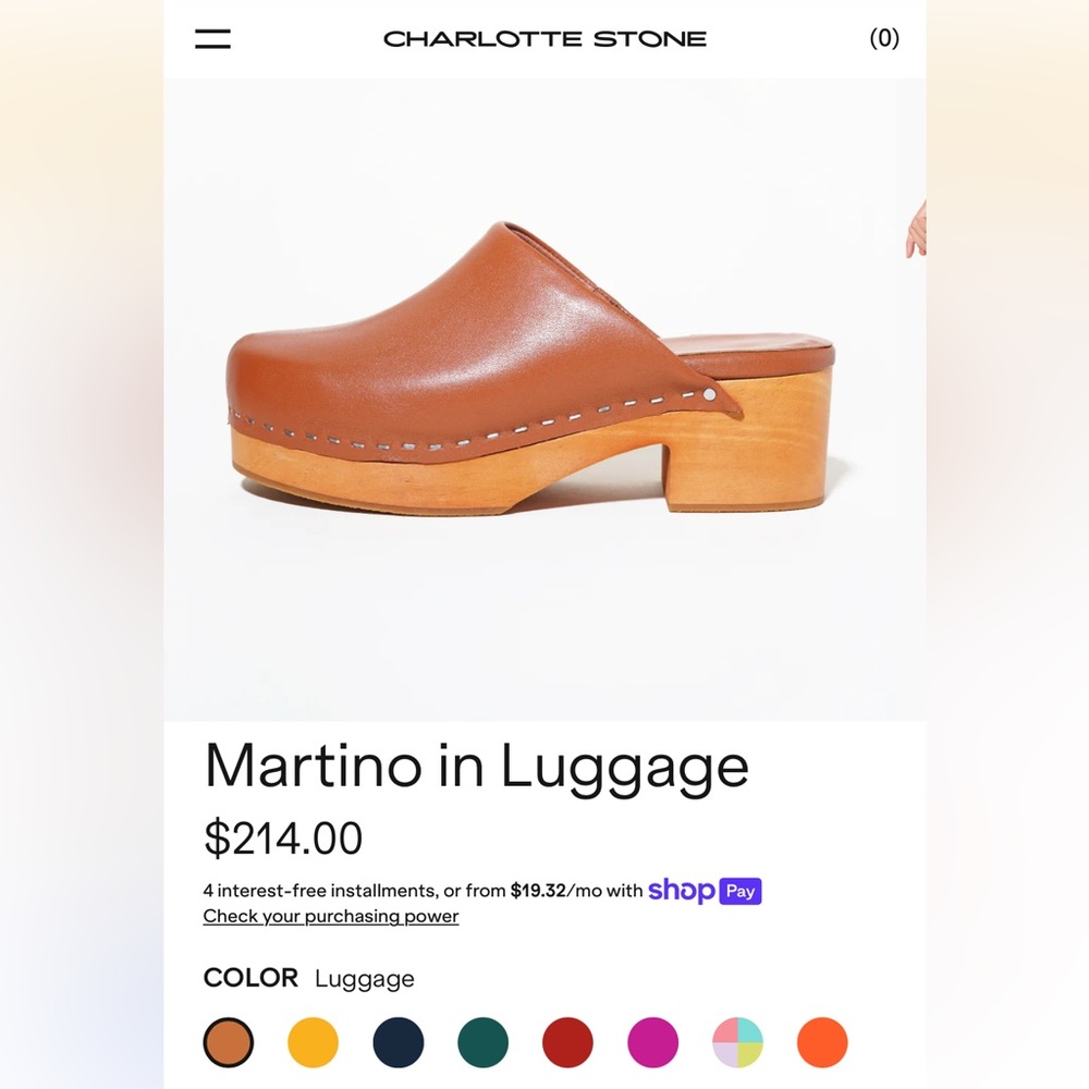 Charlotte Stone Martino Low-Heel Clog